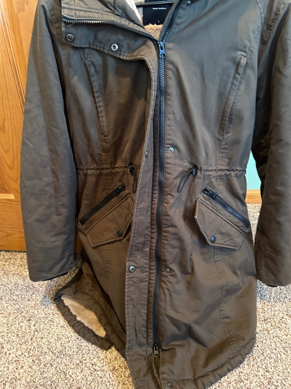 Women’s Orolay Fleece Lined Hooded Parka Jacket - Picture 12 of 13